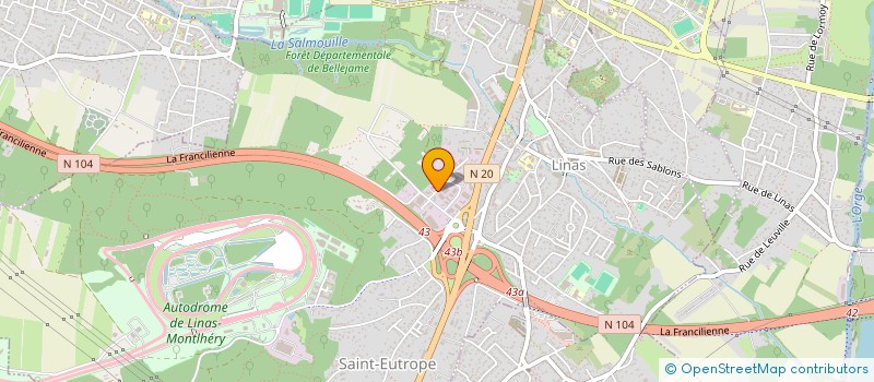 localisation de l'entreprise IBIS à LINAS