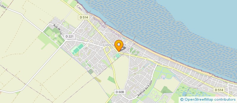 localisation de l'entreprise IBIS-MARJO  LION-SUR-MER