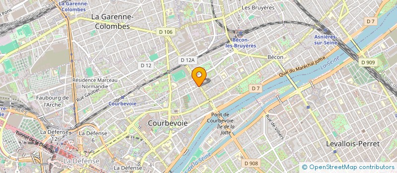 localisation de l'entreprise IBIWORK CONSULTING à COURBEVOIE