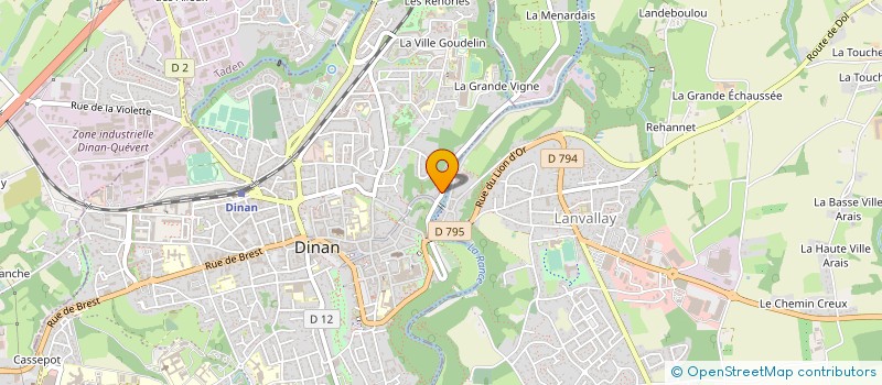 localisation de l'entreprise IBIZARMOR à DINAN