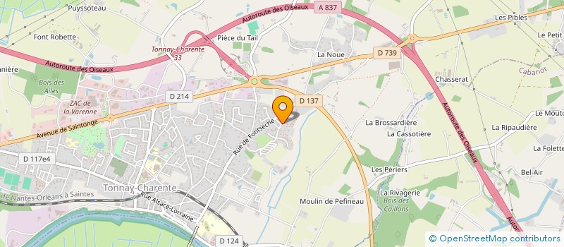 localisation de l'entreprise IBKA  TONNAY-CHARENTE