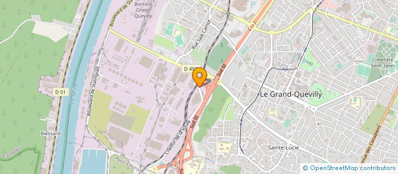 localisation de l'entreprise IBL GRAPHIQUE SA à LE GRAND-QUEVILLY