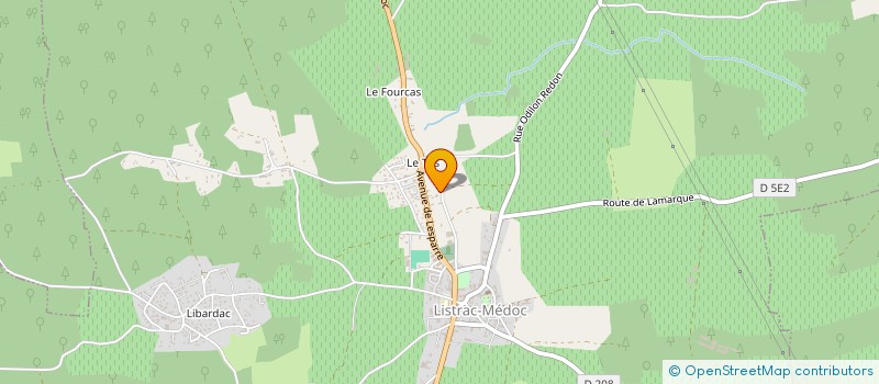 localisation de l'entreprise IBL IMMO  LISTRAC-MEDOC