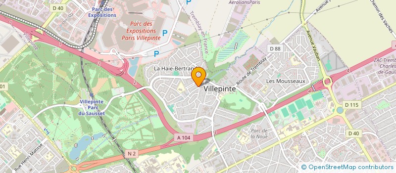 localisation de l'entreprise IBM à VILLEPINTE