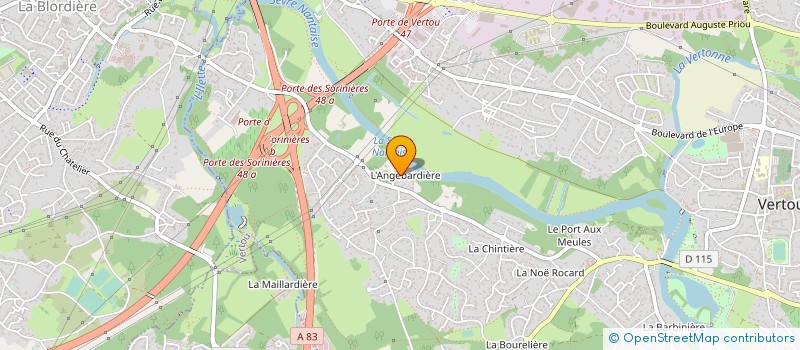 localisation de l'entreprise IBN GESTION à VERTOU