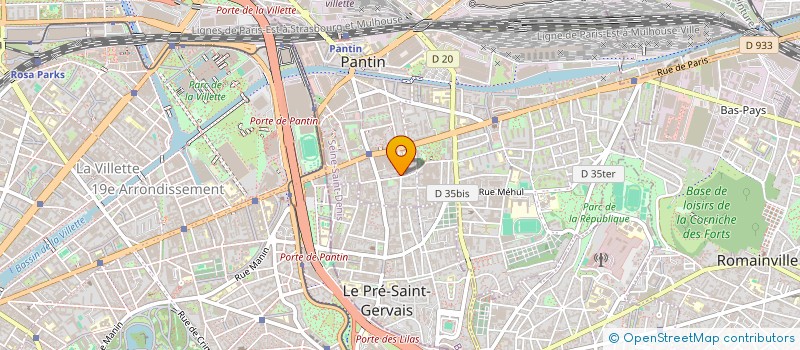 localisation de l'entreprise IBN MUSA  PANTIN