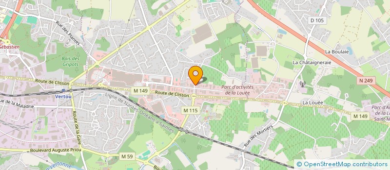 localisation de l'entreprise IBNA - INGENIERIE BATIMENT NOUVELLE AQUITAINE à BASSE-GOULAINE