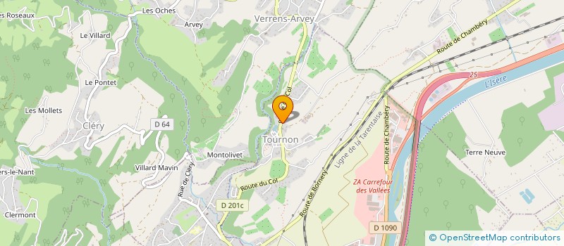 localisation de l'entreprise IBND SAVOYE FERRARI  TOURNON