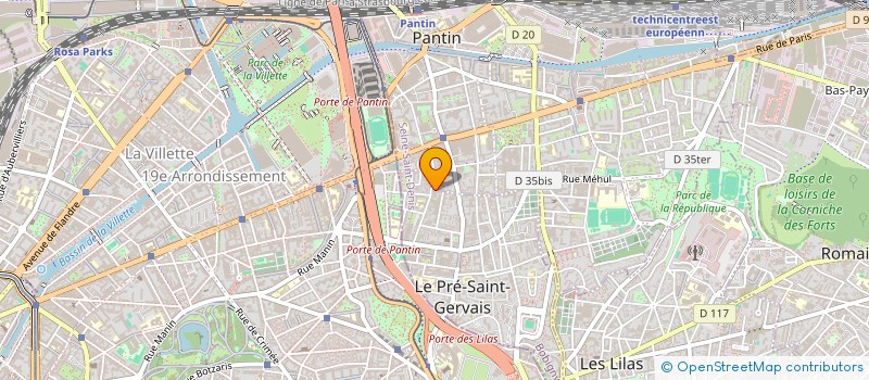 localisation de l'entreprise IBO BAT à PANTIN