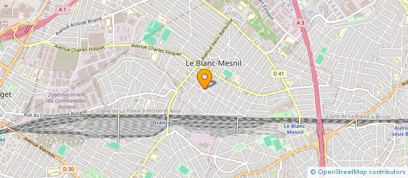 localisation de l'entreprise IBO FRITES  LE BLANC-MESNIL