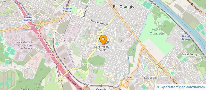 localisation de l'entreprise IBP  RIS-ORANGIS