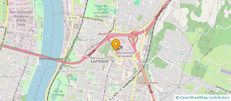 localisation de l'entreprise IBR 33 à LORMONT