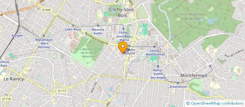 localisation de l'entreprise IBR TRANSPORTS à CLICHY-SOUS-BOIS