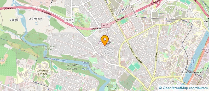 localisation de l'entreprise IBRA à ANGERS