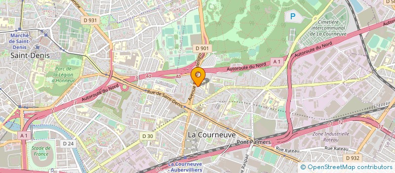 localisation de l'entreprise IBRAHIM à LA COURNEUVE