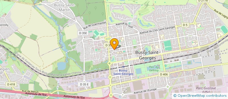 localisation de l'entreprise IBRAKART RACING à BUSSY-SAINT-GEORGES