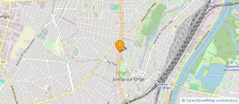 localisation de l'entreprise IBRATECH à JUVISY-SUR-ORGE