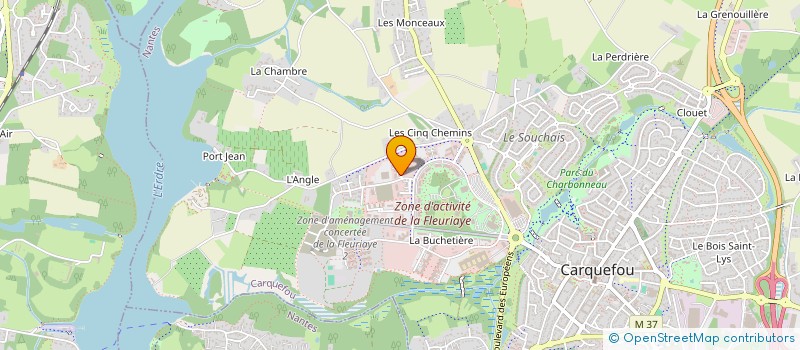 localisation de l'entreprise IBS ETIQ à CARQUEFOU