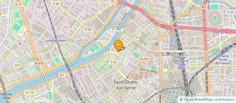 localisation de l'entreprise IBS MATERIAUX PRO  SAINT-OUEN-SUR-SEINE