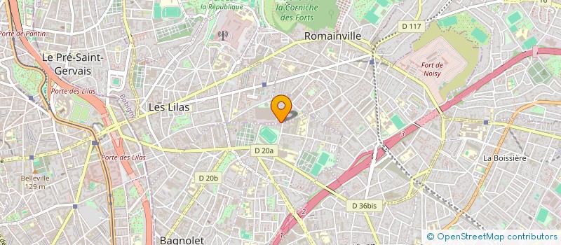 localisation de l'entreprise IBS SERVICES à LES LILAS