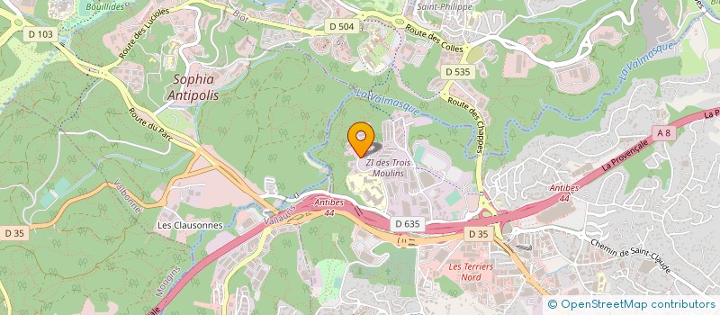 localisation de l'entreprise IBSA PHARMA SAS à ANTIBES