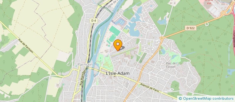 localisation de l'entreprise IBSON HUMANITAIRE à L'ISLE-ADAM