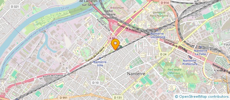 localisation de l'entreprise IBT  NANTERRE