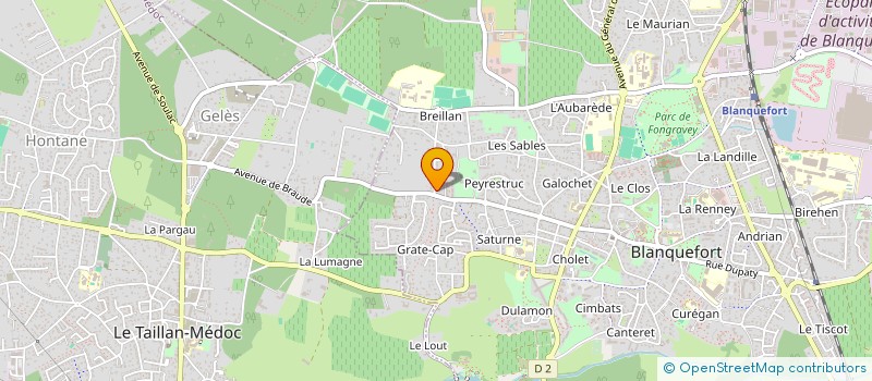 localisation de l'entreprise IBT CONSULTING à BLANQUEFORT