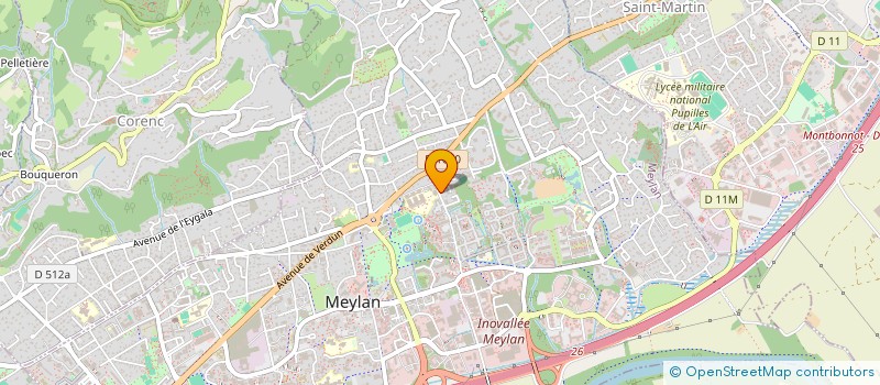 localisation de l'entreprise IBT DAUPHINE-SAVOIES à MEYLAN