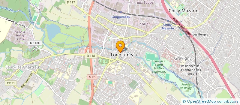 localisation de l'entreprise IBTISSAM BEAUTE à LONGJUMEAU