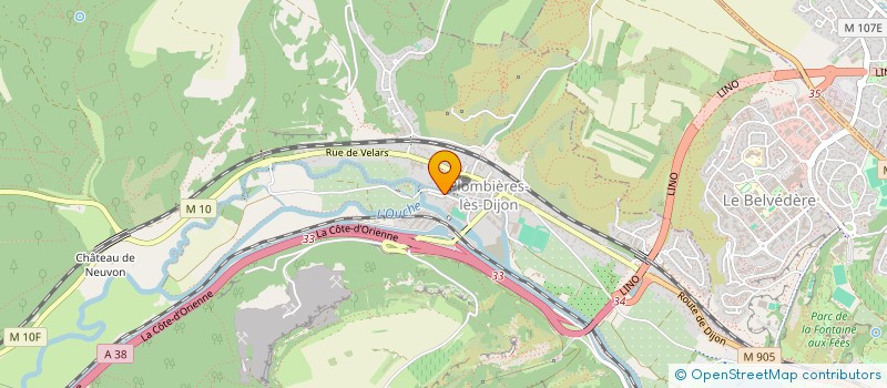 localisation de l'entreprise IBUC  PLOMBIERES-LES-DIJON