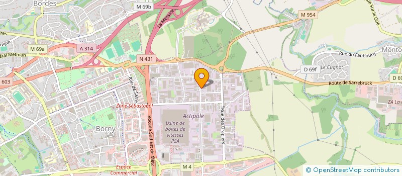 localisation de l'entreprise IC CENTRALE D'ACHATS à METZ