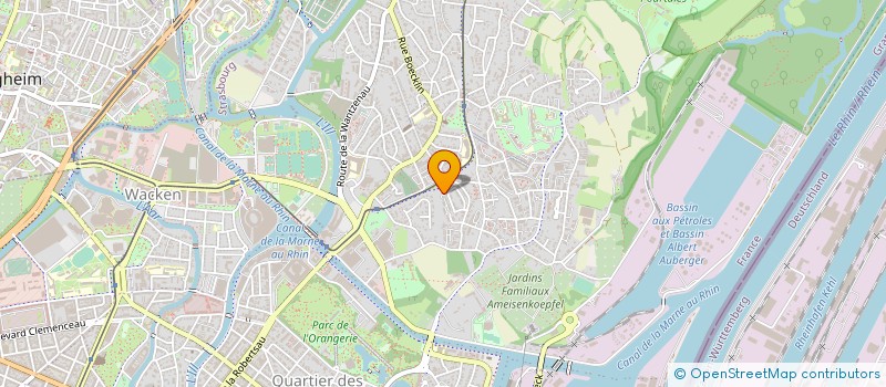localisation de l'entreprise IC DISTRIBUTION à STRASBOURG