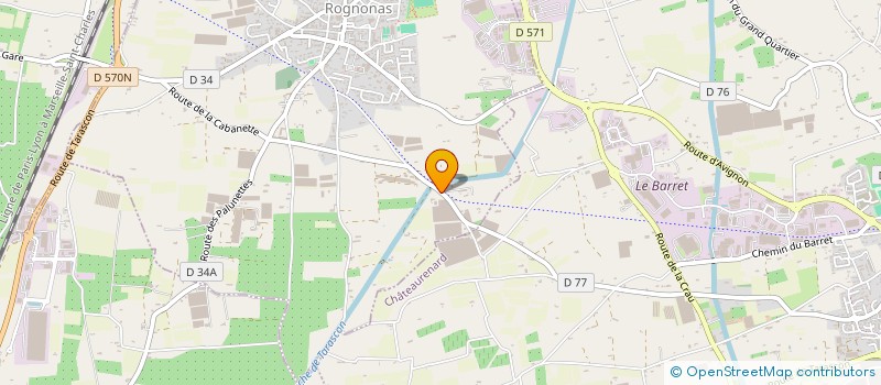 localisation de l'entreprise IC ENERGIE  ROGNONAS