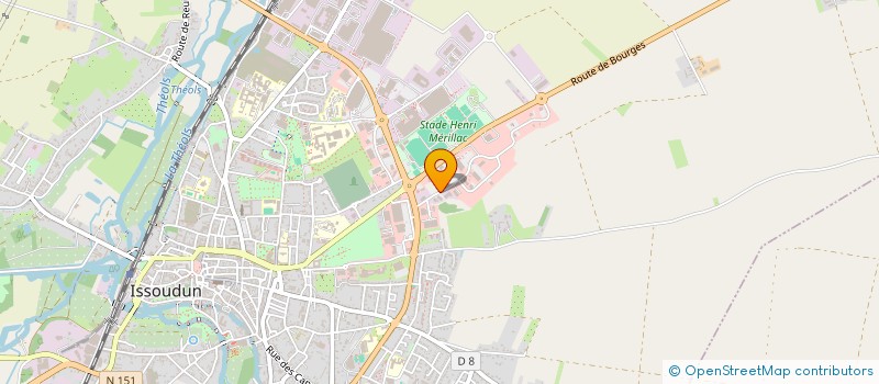 localisation de l'entreprise IC FITNESS à ISSOUDUN