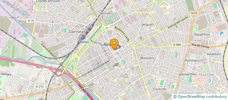 localisation de l'entreprise IC FRANCE à REIMS