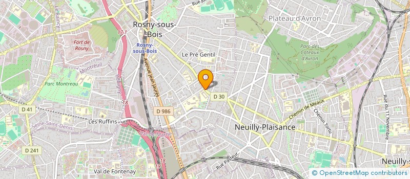 localisation de l'entreprise IC IMMO à ROSNY-SOUS-BOIS