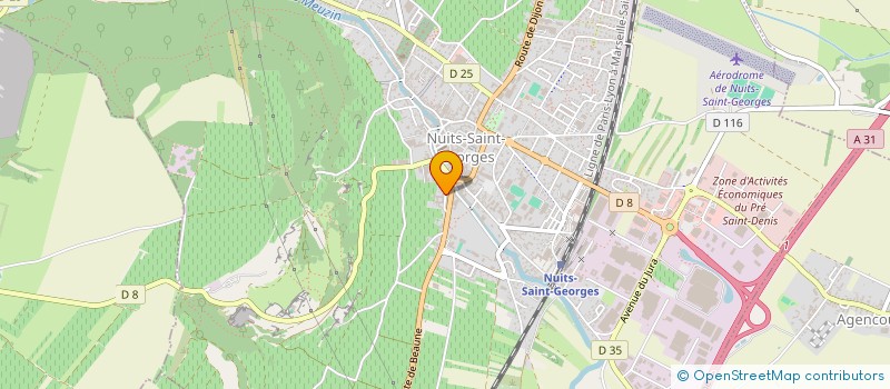 localisation de l'entreprise IC IMMO à NUITS-SAINT-GEORGES