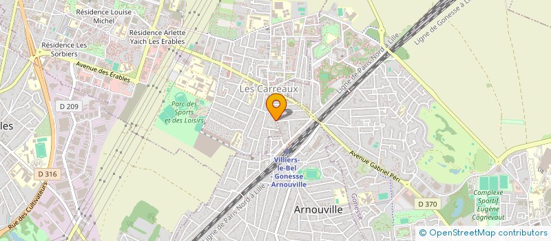 localisation de l'entreprise IC SOLUTION  VILLIERS-LE-BEL