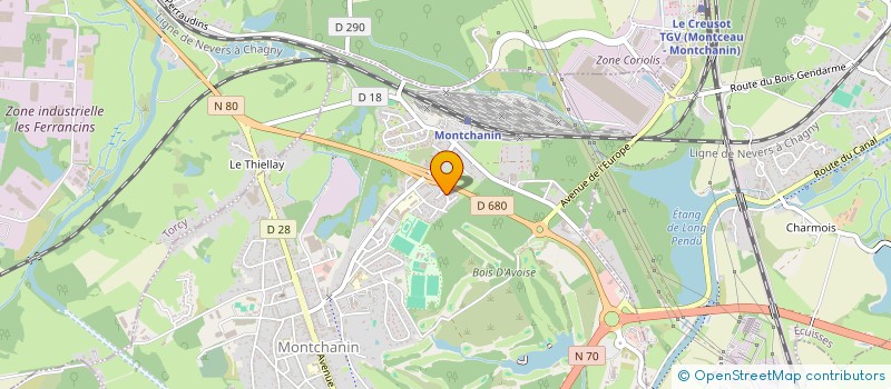 localisation de l'entreprise IC SOLUTIONS  MONTCHANIN