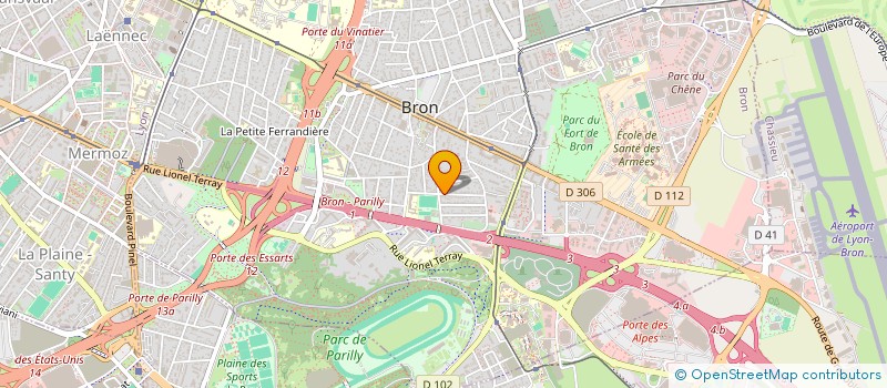 localisation de l'entreprise IC TRANSPORTS LYON à BRON