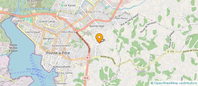 localisation de l'entreprise IC2SNET  LES ABYMES
