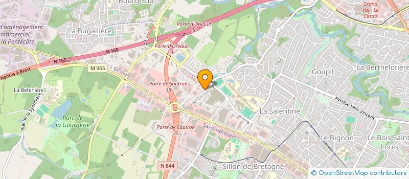 localisation de l'entreprise IC3S à ORVAULT