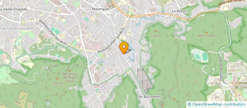localisation de l'entreprise ICA à MARSEILLE 9EME
