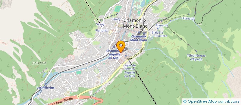 localisation de l'entreprise ICA  CHAMONIX-MONT-BLANC