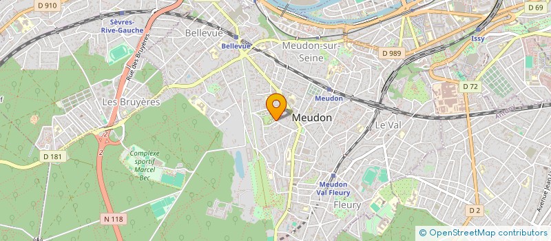 localisation de l'entreprise ICA CONSEIL à MEUDON