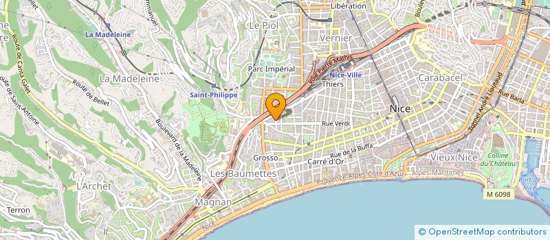 localisation de l'entreprise ICA PH - LA PALETTE BLEUE à NICE