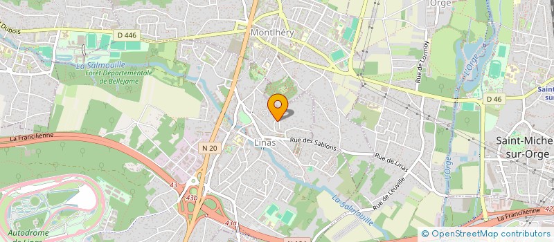 localisation de l'entreprise ICAB  LINAS