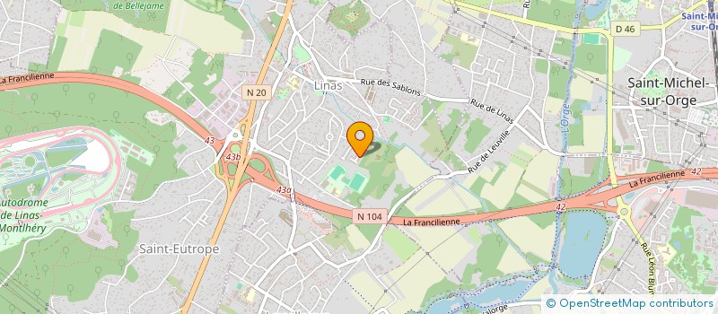 localisation de l'entreprise ICAD CONSULTING à LINAS