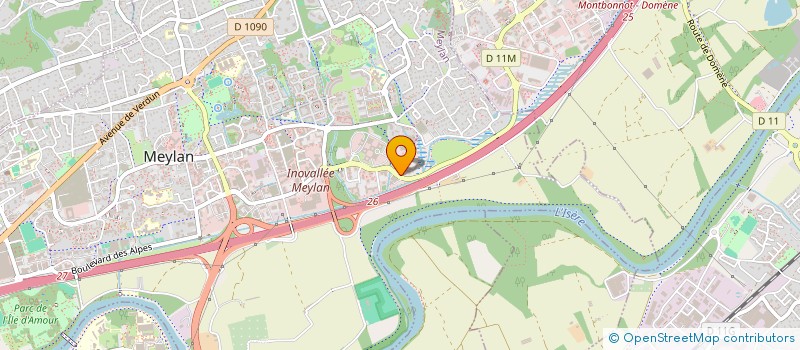 localisation de l'entreprise ICADOM à MEYLAN